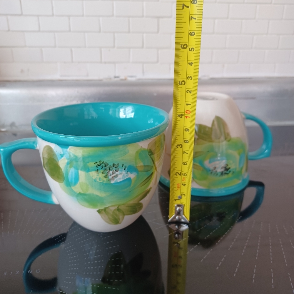 The Pioneer Woman Vintage Bloom Floral Ceramic Mug Cup Farmhouse Boho Lot Of 2 - Picture 7 of 10